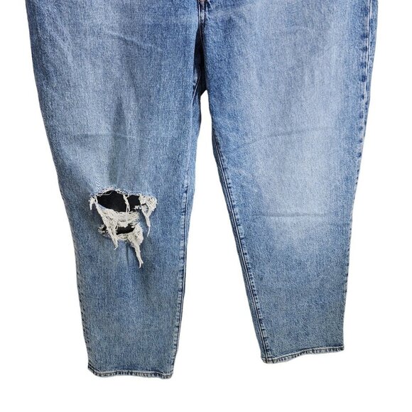 New Madewell The Perfect Vintage Straight Jeans Knee-Rip Edition Women's Size 33 - Picture 11 of 15